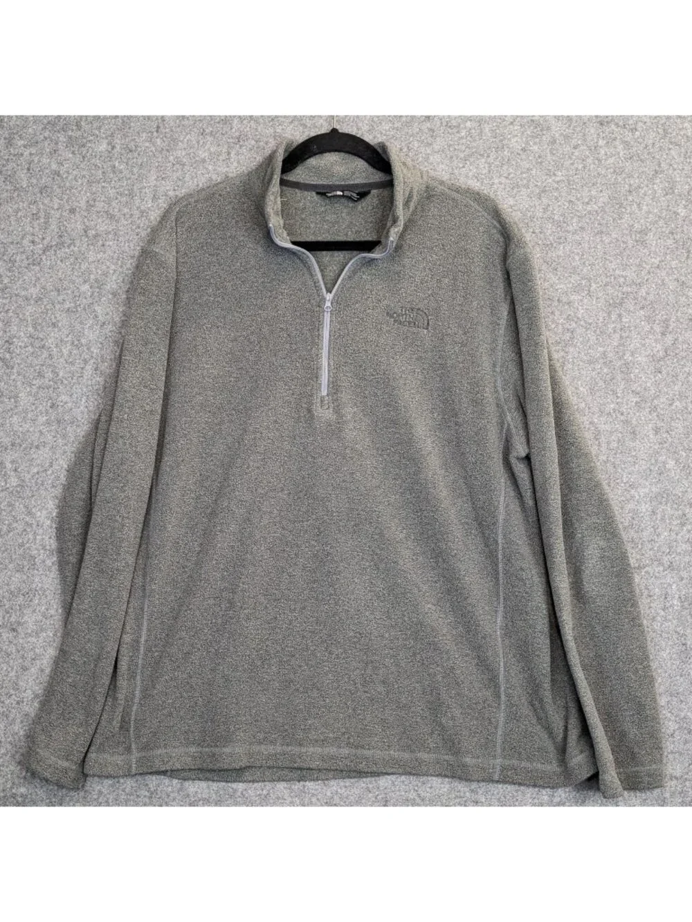 The North Face Mens XL Gray 1/4 Zip Fleece Pullover Shirt